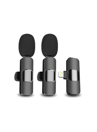 2 Pack Wireless Microphone for iPhone iPad, Mini Wireless Clip-on Microphones for iPhone Video Recording, YouTube, Interview, TikTok, Vlog - pzsku/Z9D3CDA2BD717460CC4F2Z/45/1742404081/81fa008b-c8e8-4a6f-a8ec-d250bc2f326b