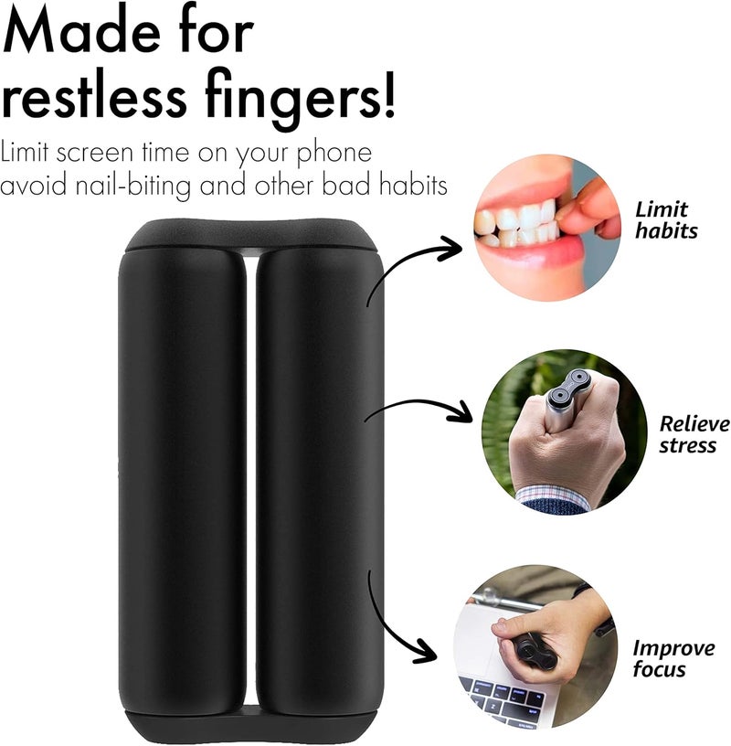 ONO Roller Black - (The Original) Handheld Fidget Toy for Adults | Help Relieve Stress, Anxiety, Tension | Promotes Focus, Clarity | Compact, Portable Design - Image 5