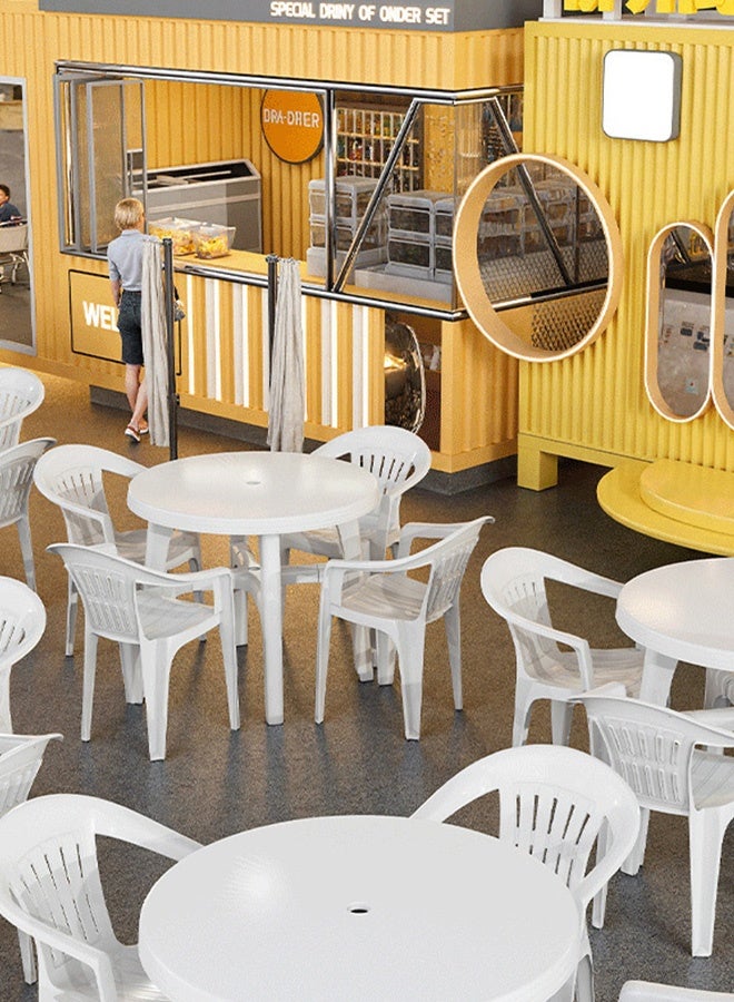 JCB CHIC 5 Piece Outdoor Patio Furniture Sets, All Weather Outdoor Table and Chair Set, Table and  4  Chairs for Picnic, Event, Training, Outdoor Activities, at Home and Commercial Use - Image 4