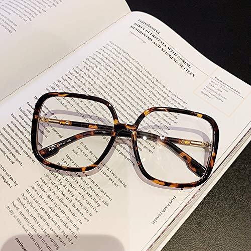bullabulling Retro Square Reading Glasses For Women Blue Light Blocking Oversized Eyeglass Frames Large lens (Leopard, 1.50, x) - Image 5