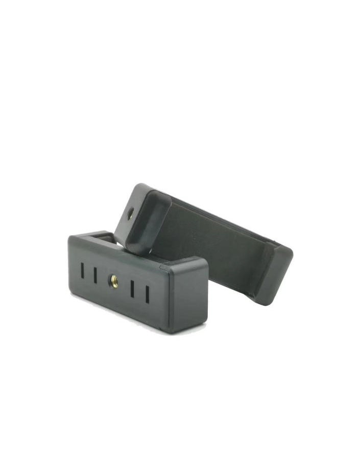 Mobile Phone Clip Flat Clip Horizontal And Vertical Adjustable Rotating Mobile Phone Clip Hot Shoe Clip 1/4 Screw Universal Video Live-Color:4 Hole I-clip - Image 1