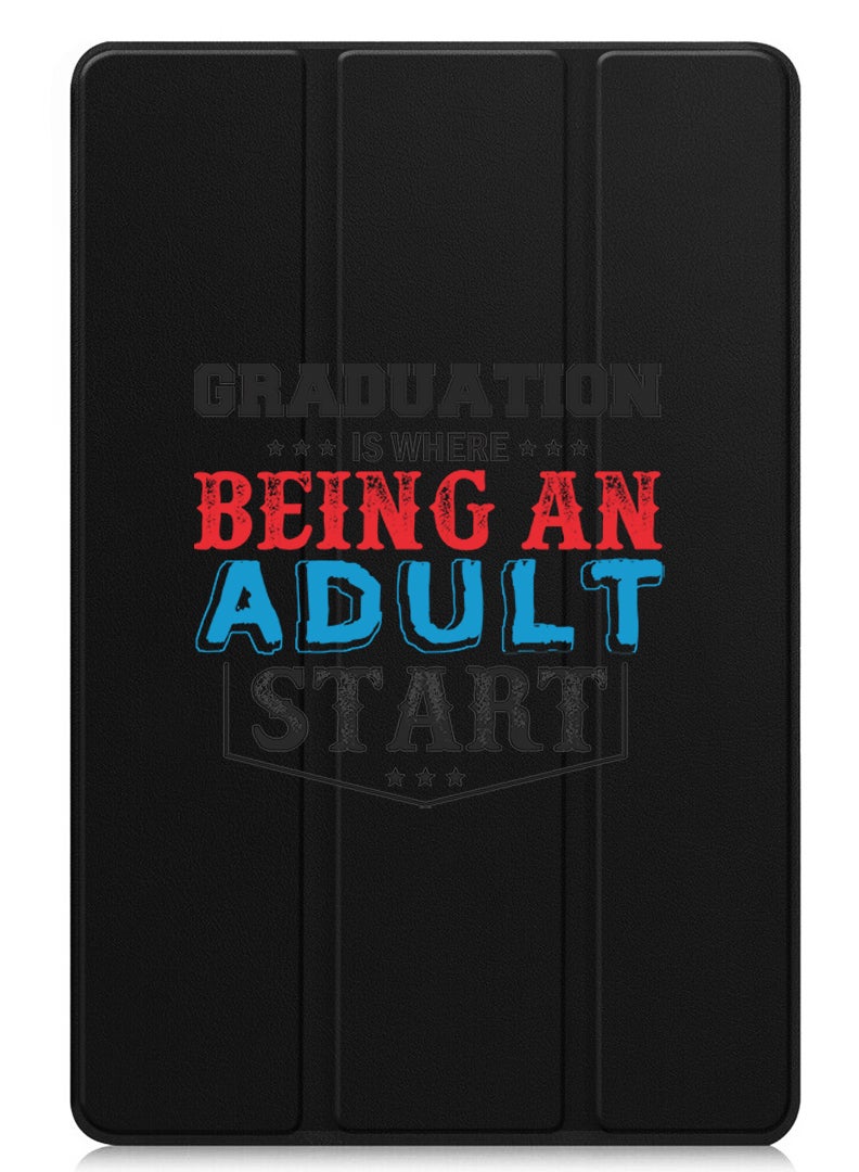 Theodor Protective Flip Case For Huawei MatePad 11.5 S (2024) With Trifold Stand Auto Wake Sleep Shockproof Cover Graduation black - Image 1