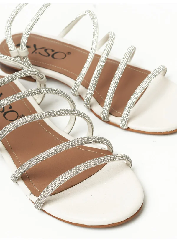 ييزو Y.SO Ladies Flat Sandals Silver | Made In India