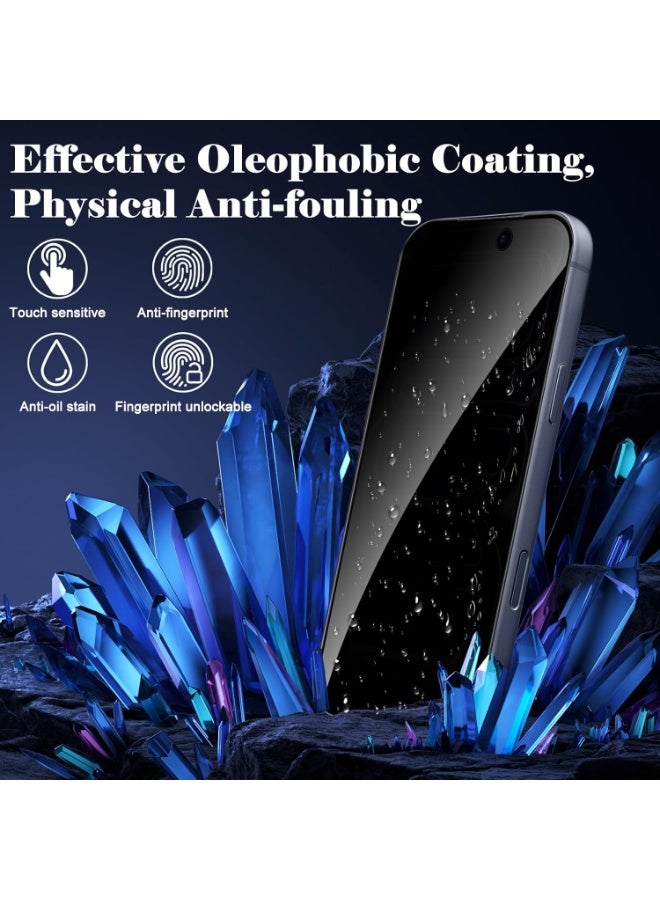 iPhone 17 Pro Privacy Tempered Glass with 2-Pack 9H Hardness Anti-Scratch 5D Privacy Protection Glass For iPhone 17 Pro 6.3-inch - Image 5