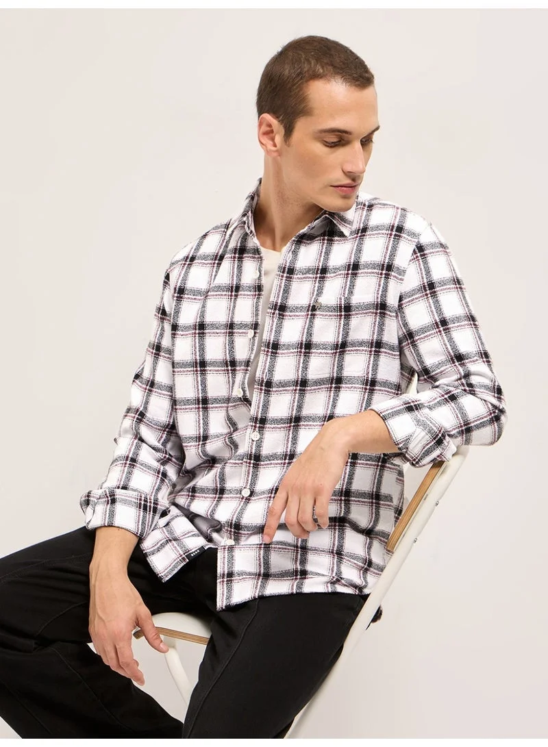 THE BEAR HOUSE  Men’s Long Sleeve Shirt – Classic, Comfortable and Stylish Essential for Work, Travel or Casual Outings for Men | Best Price UAE