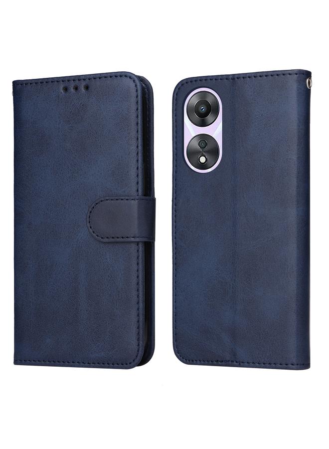 The Bros Case For OPPO A58 5G Classic Calf Texture Flip Leather Phone Case