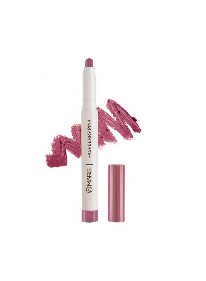 MARS Retractable Poppins Long Lasting Lip Crayon | Matte finish | Smudge proof & Kiss Proof Crayon Lipstick for Women (1.3 gm) (05-RASBERRY-PINK) - Image 2