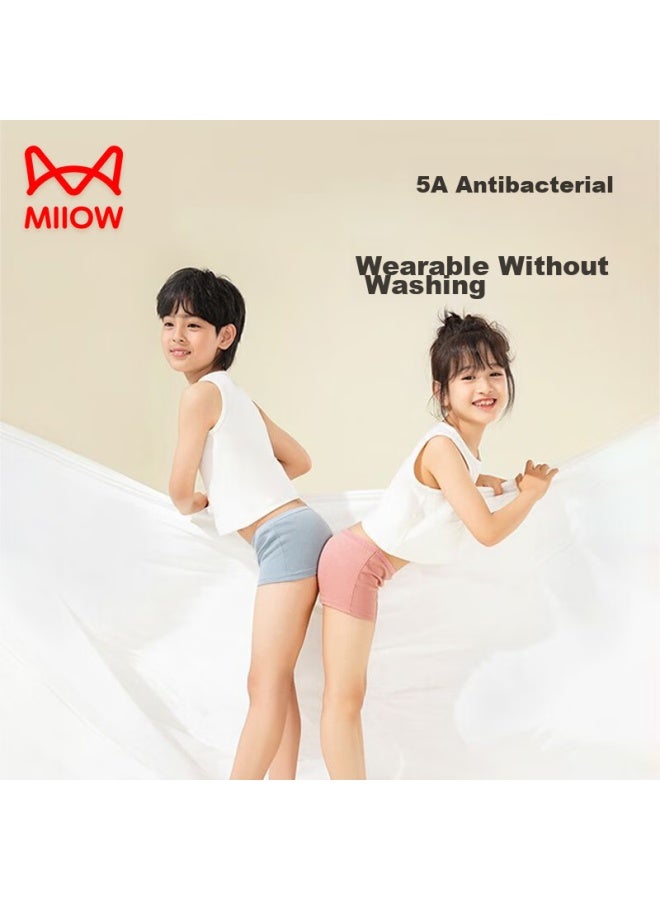 MIIOW Maoren Children's Disposable Underwear, Pure Cotton, Sterile, For Girls And Boys, No-wash Boxer Briefs, For Travel And Outings, Individually Packed  - Image 2