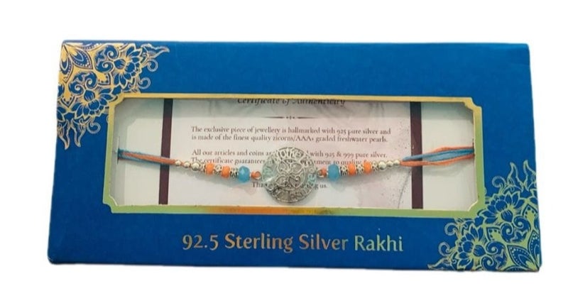 BANDHAN 925 SILVER RAKHI KHUSHBOO JEWELES - Image 1