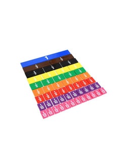 Learning Advantage Fraction/Decimal Tiles Set Of 51 Doublesided Rainbow Tiles Visual Handson Math Resource Teach Fractions Decimals And Equivalents 7673  - Image 3