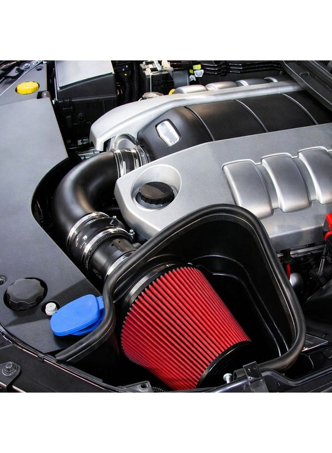 3 pcs Universal Round Tapered Air Filter High Flow Performance Cone Air Intake Filter Washable Reusable Engine Air Filter for Car SUV Bike Increased Airflow Better Acceleration Engine Protection Clamp Fit Design - Image 5