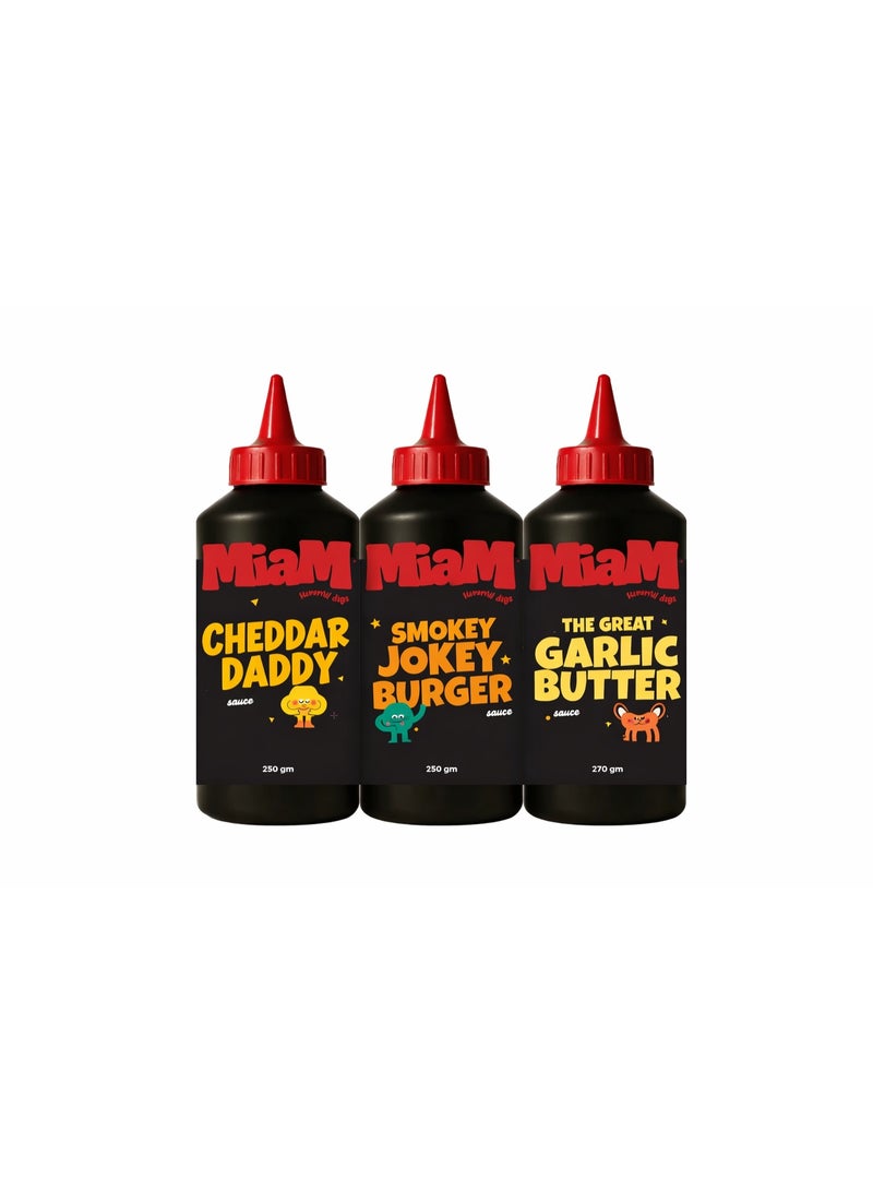 Cheddar Daddy , Smokey Jockey Burger & the great garlic butter 252 gm (Burger Boss Bundle)