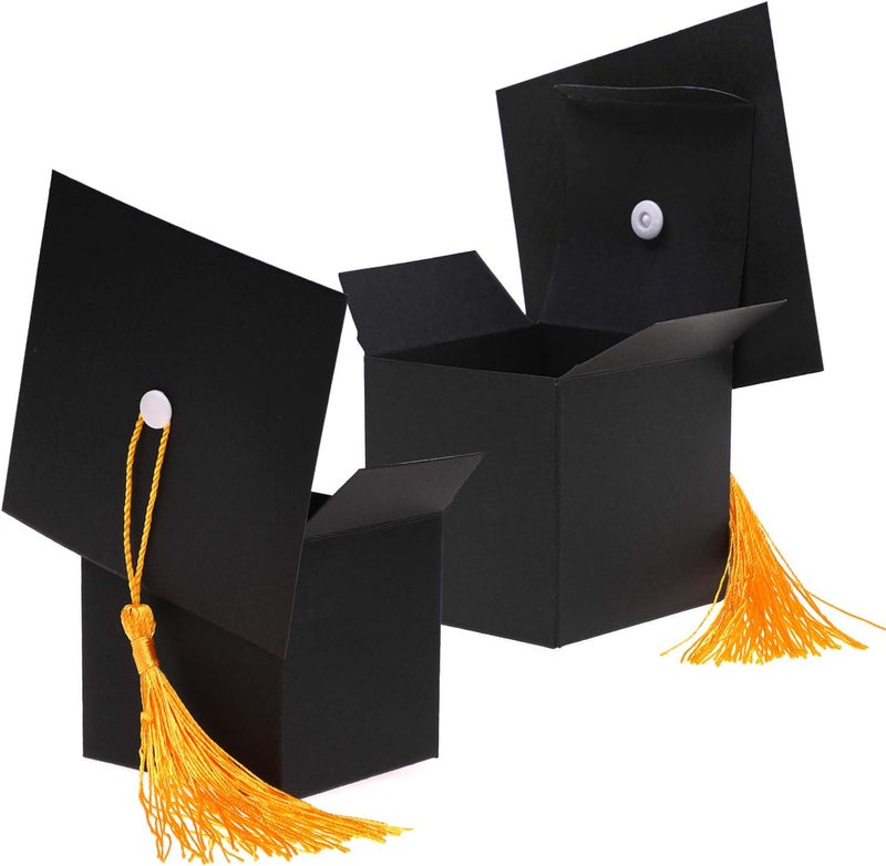 Konsait زينة تخرج كونسايت 30 قطعة صندوق حلوى صندوق قبعة التخرج لعيد التخرج - Image 4