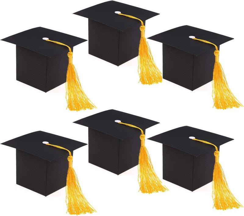 Konsait زينة تخرج كونسايت 30 قطعة صندوق حلوى صندوق قبعة التخرج لعيد التخرج - Image 1