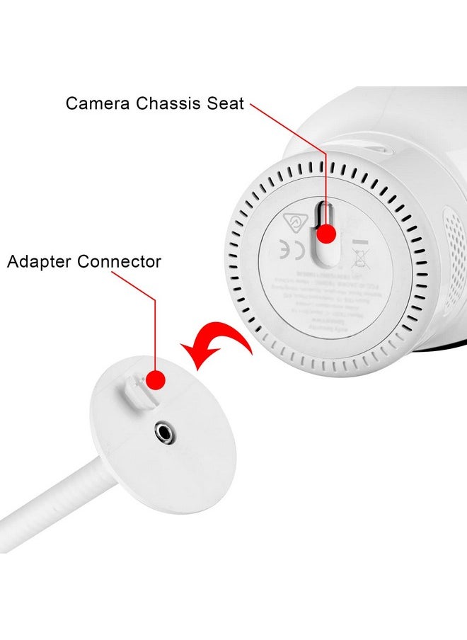 iTODOS 68.8" Adjustable Height Baby Monitor Floor Stand Holder for Infant Optics DXR-8 Pro,Eufy Spaceview/Spaceview Pro/Spaceview S,Nanit Pro,Motorola,Owlet Baby Monitor and Cameras with 1/4 Screw Mount  - Image 2