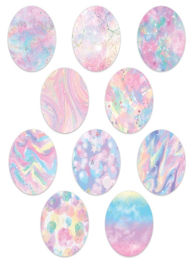 Dexcom Adhesive Mix Design - Adhesive Patches with Split Backing, Easy to Apply x 10 Pack - Iridescent (Full Circle NO Cut