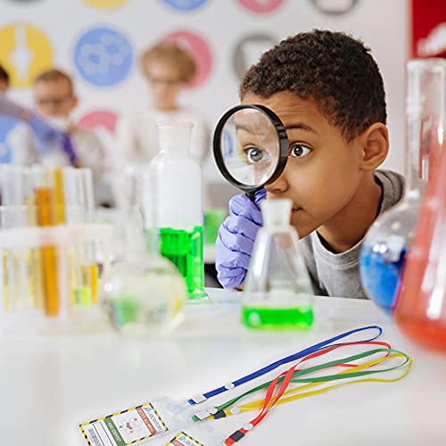 DLUGOPIS 10 Pieces Science Name Badge Science Decorations Party Lanyards Scientist Theme for School Party - Image 5