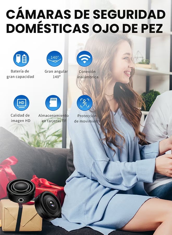 Wireless Network Camera Mini WiFi Camera , with 128G Card, 1080P HD Home Night Vision Remote Monitoring Micro for Home Offices Security - Image 4
