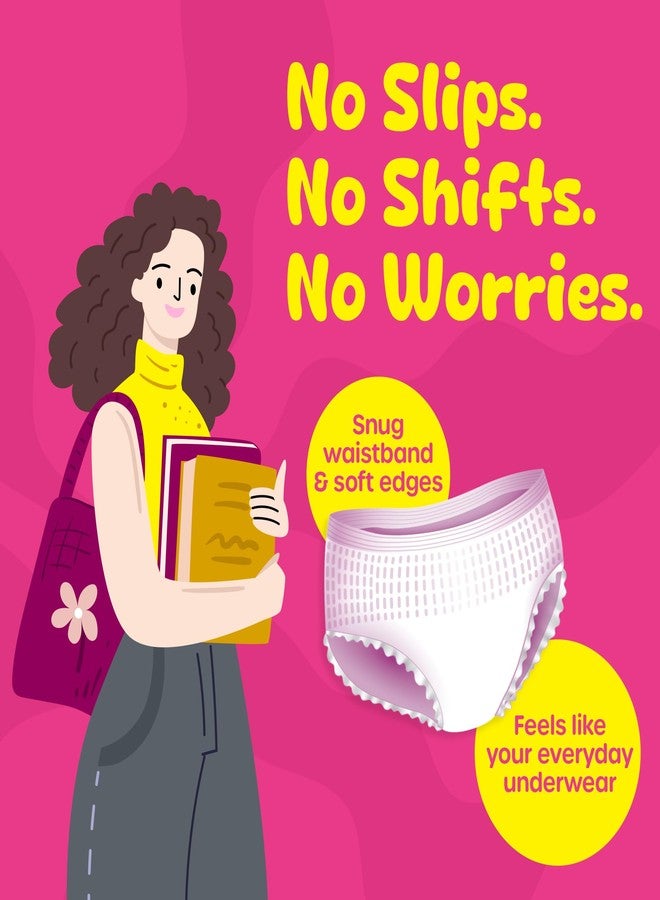 عشية أي وقت مضى سراويل داخلية للدورة الشهرية من إيفريف للمراهقات، مقاس صغير، عبوة من 5 قطع (للأعمار من 13 إلى 19 عامًا)، حماية مانعة للتسرب بزاوية 360 درجة، امتصاص يصل إلى 12 ساعة، عناية بالتدفق الغزير، مثالية للمدرسة والاستخدام الليلي، مريحة للغاية - Image 5