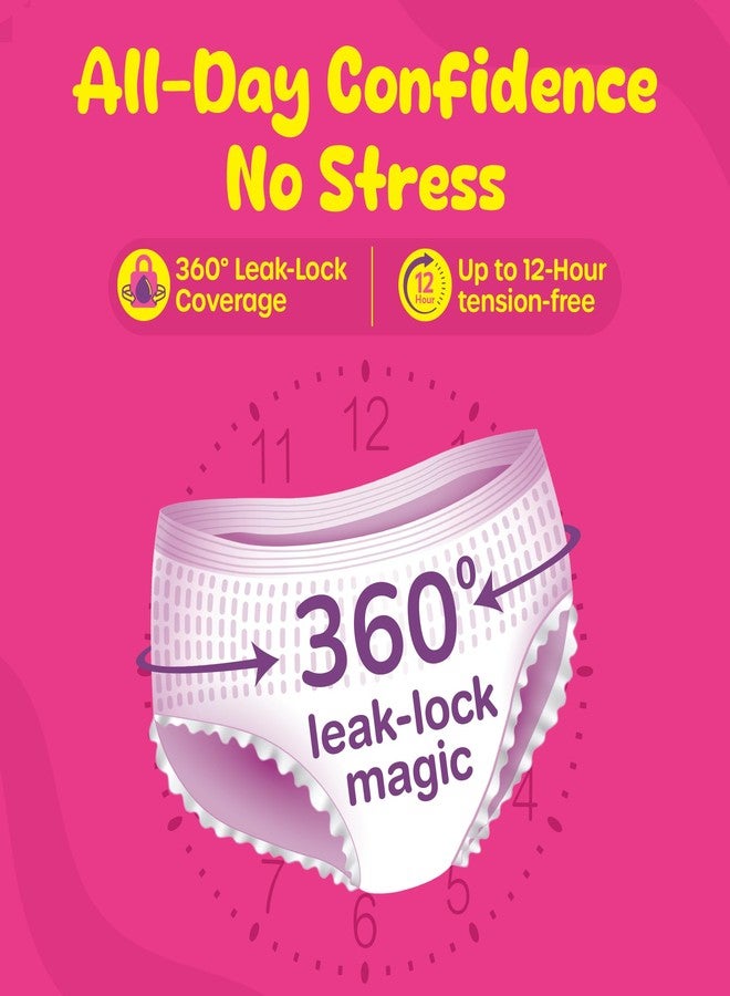 عشية أي وقت مضى سراويل داخلية للدورة الشهرية من إيفريف للمراهقات، مقاس صغير، عبوة من 5 قطع (للأعمار من 13 إلى 19 عامًا)، حماية مانعة للتسرب بزاوية 360 درجة، امتصاص يصل إلى 12 ساعة، عناية بالتدفق الغزير، مثالية للمدرسة والاستخدام الليلي، مريحة للغاية - Image 3