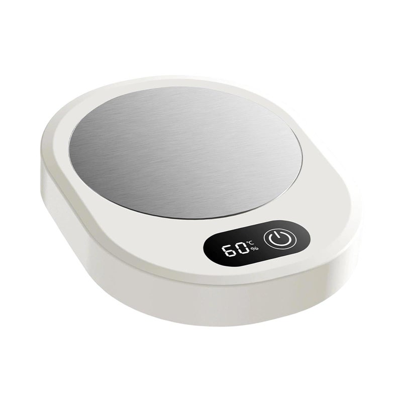 Smart Heated Coffee Mug White With Removable USB Powered Cup Warmer For Home Office Dorm - Image 2