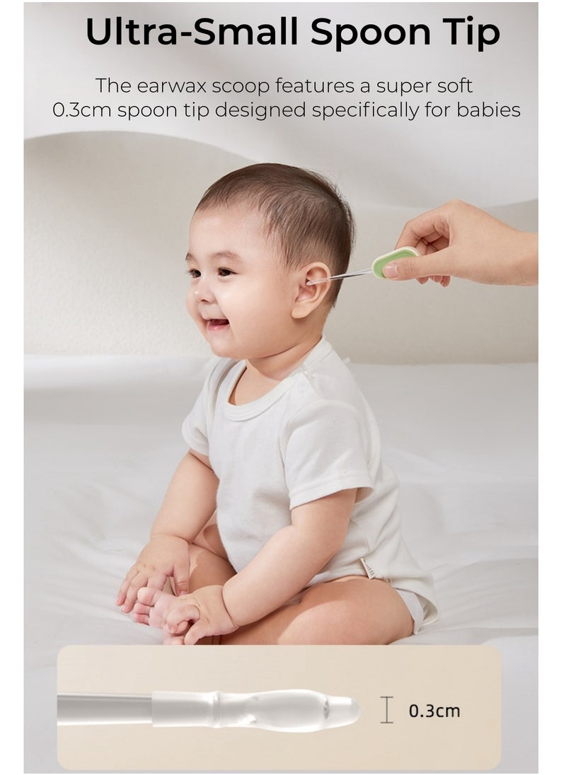 Be a better mom Earwax Remover Tool for Baby Toddler, LED Earwax Spoon Safe Ear Pick Spoon with Ultra-Small Spoon Tip  - Image 3