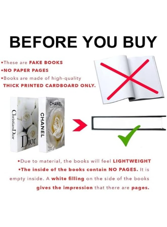Arabest Modern Decorative Faux Books, Bundle of 3, Small Size, Multi Color, Flip Top Closure, Perfect for Home & Office Decor - Image 3