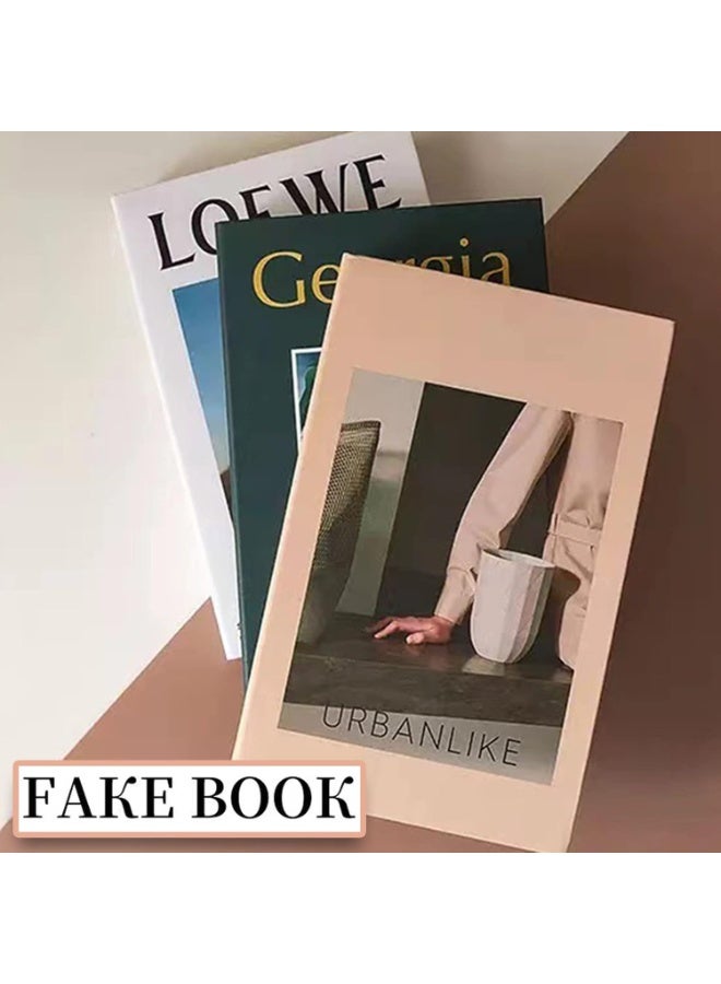 Arabest Modern Decorative Faux Books, Bundle of 3, Small Size, Multi Color, Flip Top Closure, Perfect for Home & Office Decor - Image 2