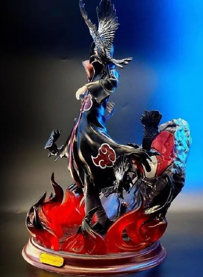 هالامودو نيران النينجا الظل الغراب داخل القاعة تحت التماثيل ايتاشي ديكور انمي نموذج - Image 5