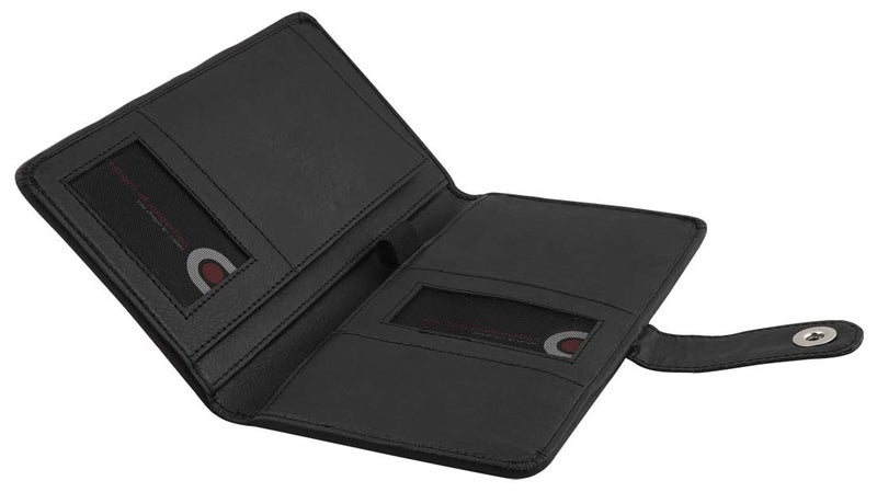 COI Multiple Black Passport Organizer/Elegant Faux Leather Travel Wallet Card Document Holder New Year 2026, Pocket Journal, Desk Table Stationery Gift for Mom and Dad - Image 5