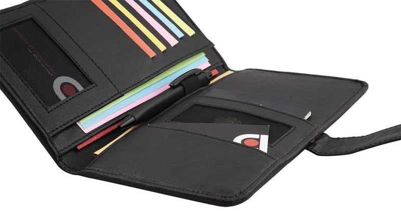 COI Multiple Black Passport Organizer/Elegant Faux Leather Travel Wallet Card Document Holder New Year 2026, Pocket Journal, Desk Table Stationery Gift for Mom and Dad - Image 2