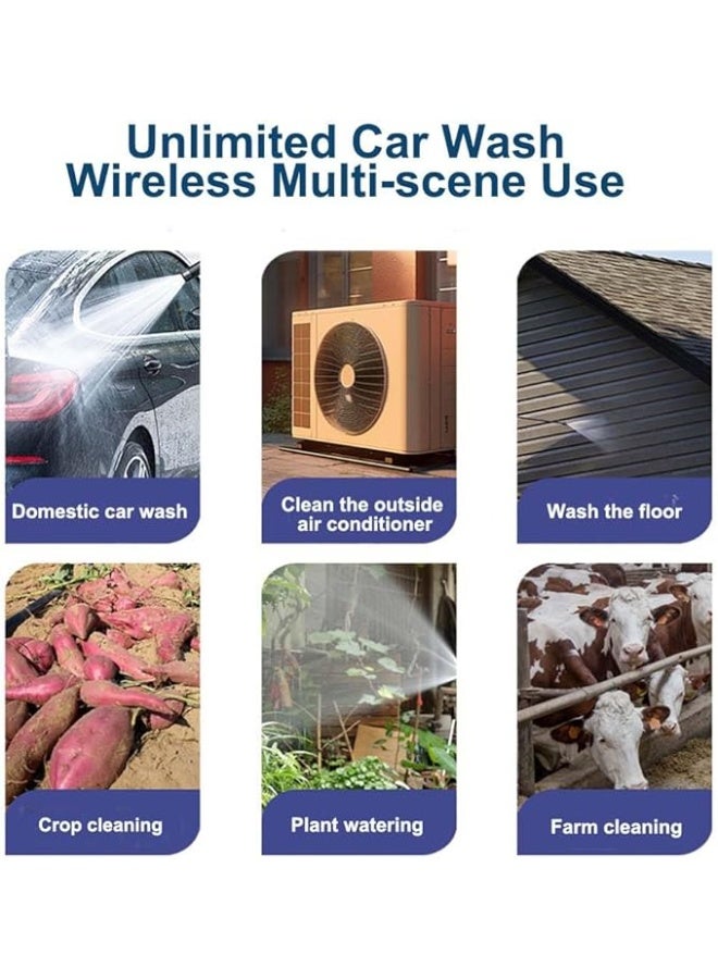 غسالة سيارات لاسلكية ضغط عالي 30 بار – بطارية 48 فولت لمدة 60 دقيقة من Epowen - Image 2