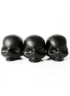 Rebels Refinery 3-Piece Skull-Shaped Lip Balm Bundle - Black - Mint, Vanilla & Passion Fruit