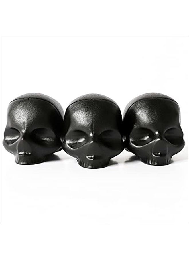 Rebels Refinery - Rebels Refinery 3-Piece Skull-Shaped Lip Balm Bundle - Black - Mint, Vanilla & Passion Fruit - Image 1