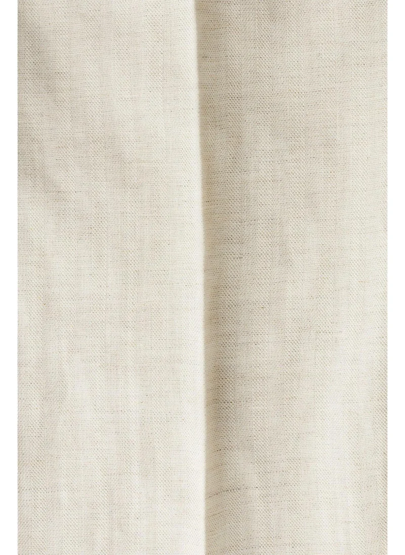 H&M Regular Fit Tailored linen-blend trousers