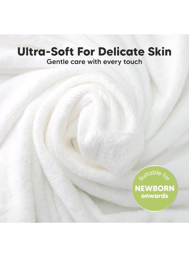 KeaBabies 6-Pack Cotton Baby Washcloths for Newborn - Organic Cotton Muslin Soft Wash Cloths for Babies, Infant, Kids, Toddler Towels for Boy,Girl,Super Absorbent Face Cloths,Scratch-free Baby Rags (Wilderness) - Image 3