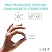 PIXIO Mini Magnetic Blocks Building Toy in The Pixel Art Style with Free App 516 Magnetic Cubes Construction Set Open Ended Creativity Toy for Kids 400PCS Ages 6 - Image 4