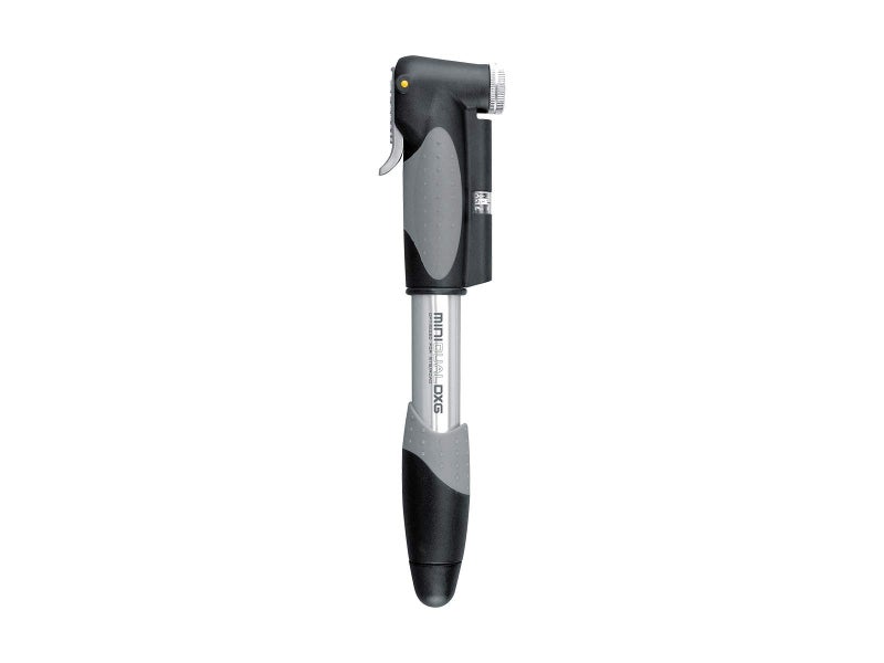 Topeak Mini DXG MasterBlaster Bike Pump , Silver/Black, ﻿L x W x H ﻿23.1 x 4.7 x 3.2 cm / 9.1” x 1.9” x 1.3” - Image 1