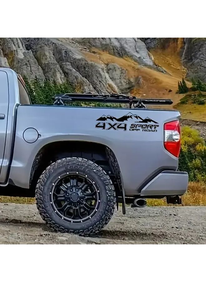 Red 4X4 Sport Mountain Vinyl Sticker for Pickups SUVs Glass Metal Surfaces Durable Easy Apply Decal - Image 4