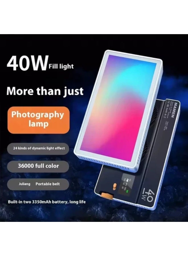 Mamen SL-BP40R ( 40W ) RGB Video Light Panel + Diffuser - Image 4