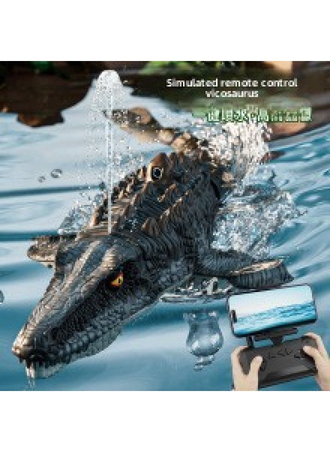 المنتج 4DRC2.4G جهاز التحكم عن بعد Canglong Water Jet التحكم عن بعد السفينة S11 لعبة محاكاة التحكم عن بعد اللاسلكية - اللون: S11- لا يوجد كاميرا + ضوء رذاذ الماء مقاوم للماء - المواصفات: حزمة بطارية مزدوجة - بطارية احتياطية  - Image 3