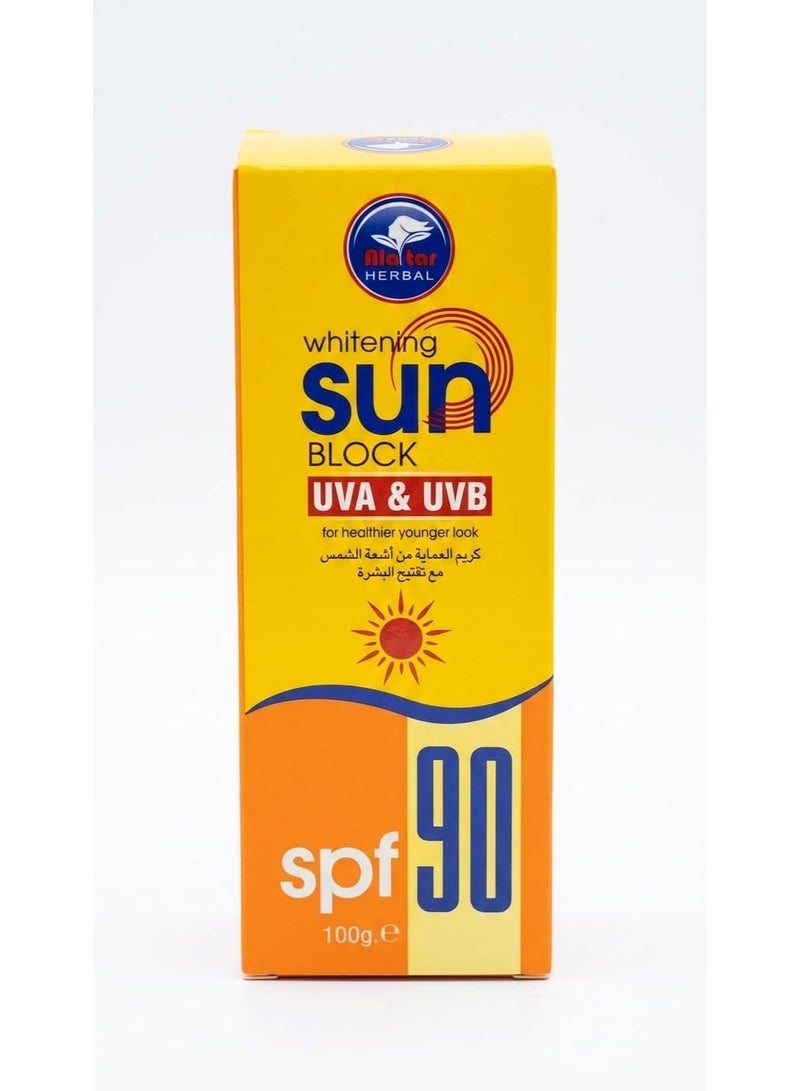 جل للحماية من أشعة الشمس SPF 90 مع تفتيح البشرة 100 مل