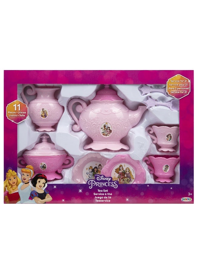 Disney Princess Tea Set Value 11 Pieces | Kitchen Playset | Tea Playset | Interactive Playset | Imaginative Play | Role Play | Pretend Play | Gift for Kids and Toddlers - Image 1