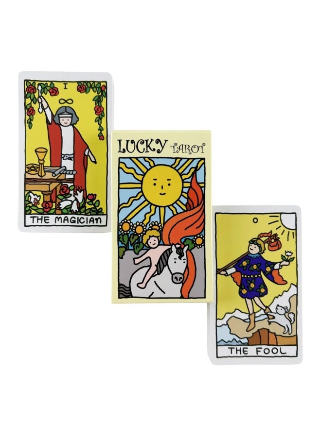 NIBEMINENT A set of 78 cute beginner Tarot cards, a multi-functional party tarot card for family gatherings and board games - Image 2