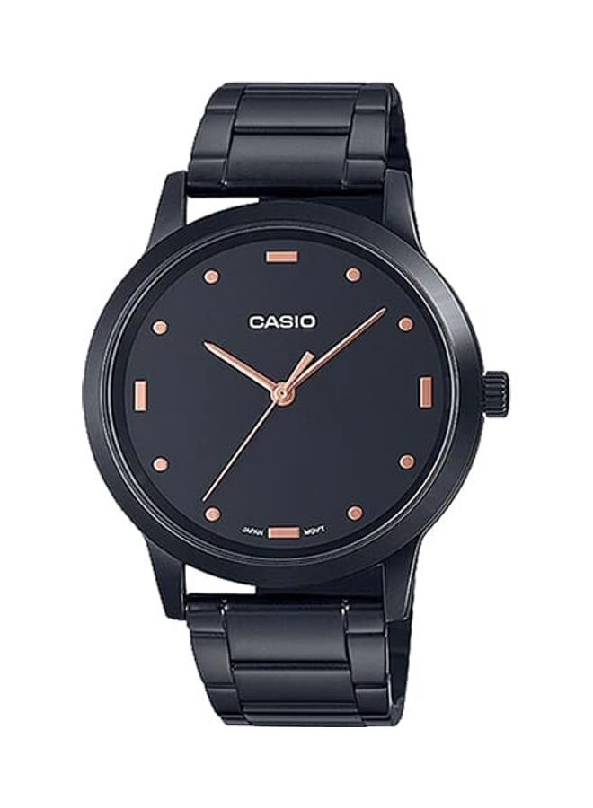CASIO Men Men's Black Dial Stainless Steel Band Analog Wrist Watch MTP-2022VB-1CDR - Image 1