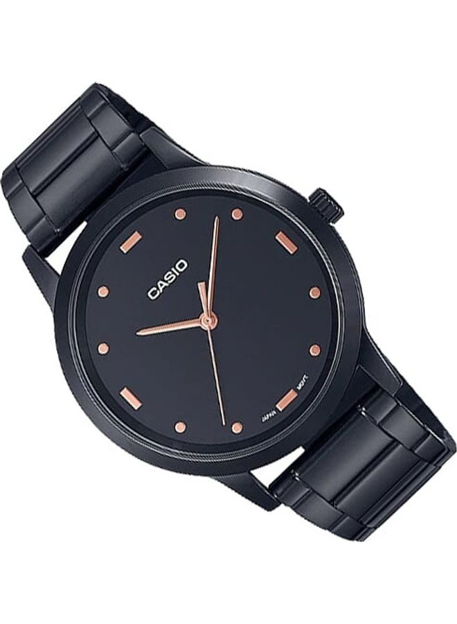 CASIO Men Men's Black Dial Stainless Steel Band Analog Wrist Watch MTP-2022VB-1CDR - Image 2