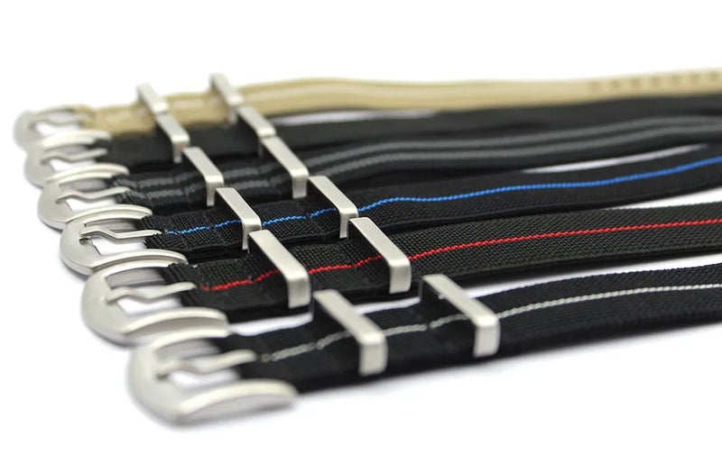 Bluejw Replacement 20mm 22mm Nylon Woven Watch Strap with Stainless Steel Buckle – Parachute Nylon Elastic Watchband to Replace the Watch Strap - Image 3