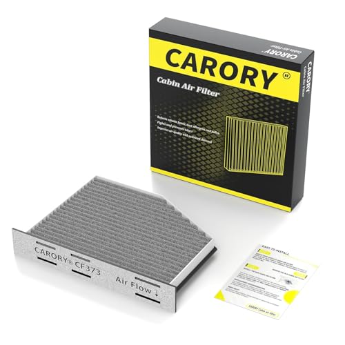 CARORY Cabin Air Filter w/Activated Carbon for Volkswagen Beetle, CC, Eos, Golf, Golf R, GTI, Jetta, Passat, Rabbit, Tiguan, Routan, Atlas, Audi A3, A3 Quattro, Q3, TT, RS, TTS, Quattro and More - Image 1