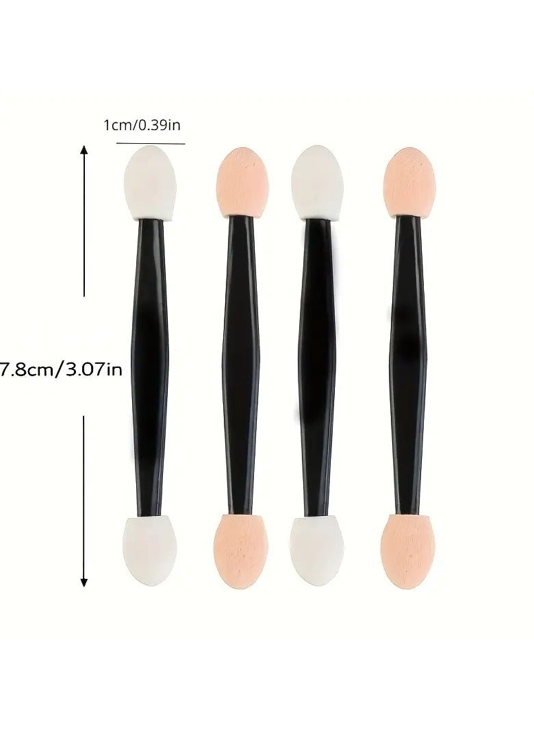ORiTi 30Pcs Pro Sponge Stick Eye Shadow Brush Applicator Cosmetic Make Up Double Head Eyeshadow Brush For Women Makeups - Image 3
