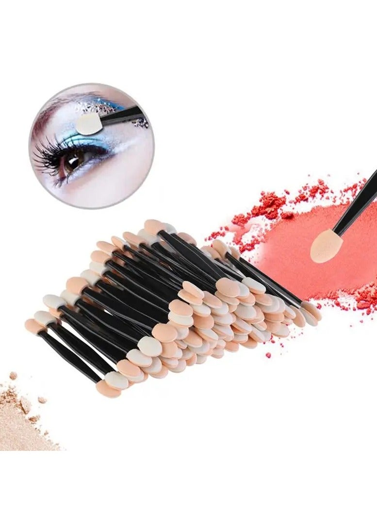 ORiTi 30Pcs Pro Sponge Stick Eye Shadow Brush Applicator Cosmetic Make Up Double Head Eyeshadow Brush For Women Makeups - Image 4